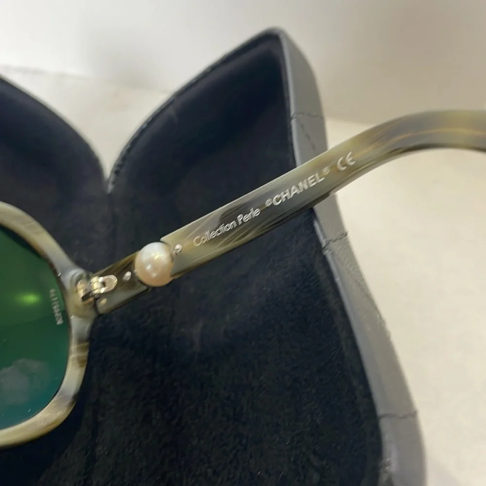CHANEL‎ COLLECTION PERLE SUNGLASSES MADE IN ITALY POLARIZED LIMITED EDITION